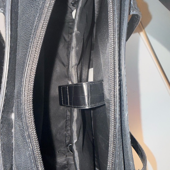 BEIS Large Work Tote Black Croc Bag - Picture 3 of 8